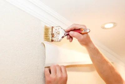Pose de papier peint à Armendarits — revêtements muraux et toiles de verre